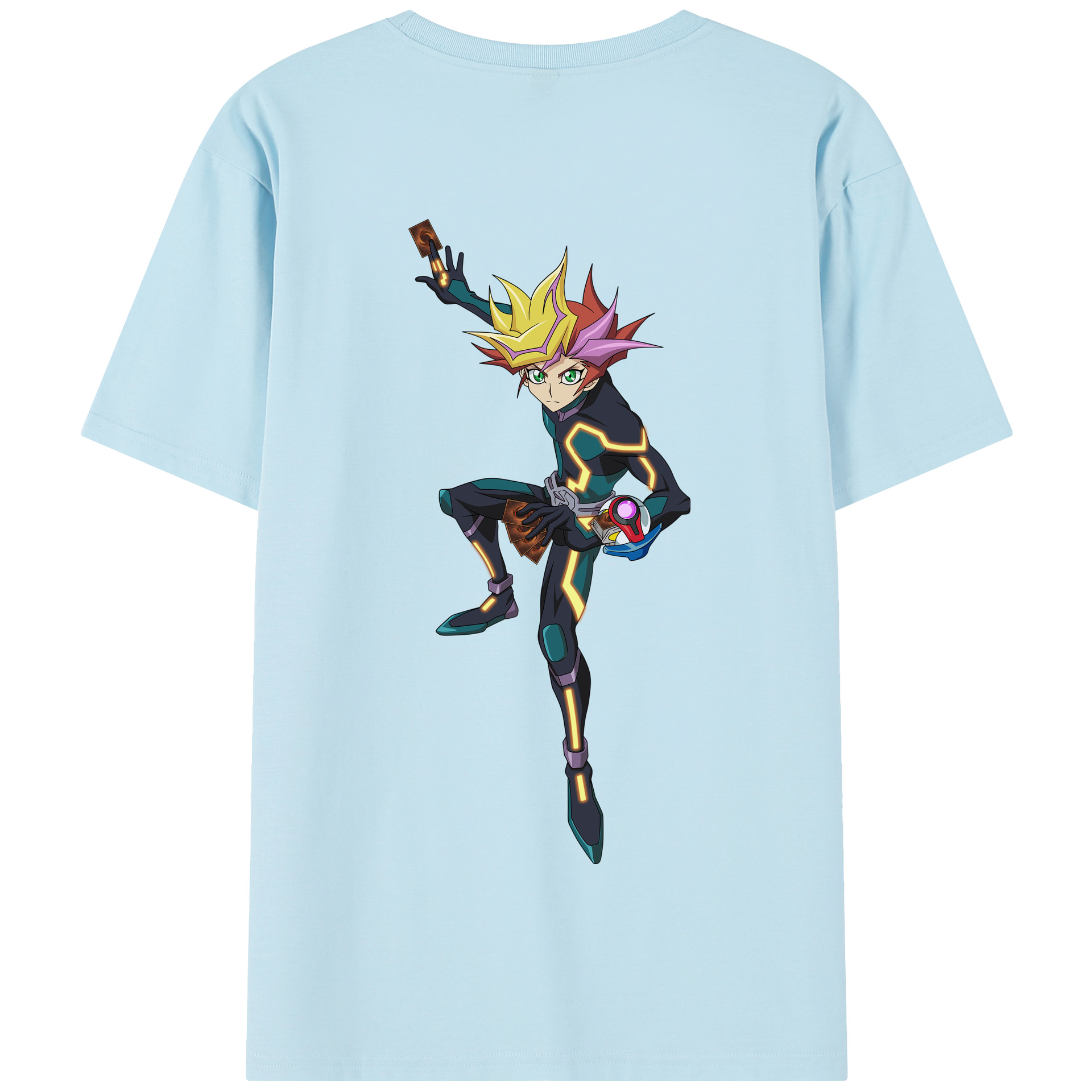 （画像用） 遊☆戯☆王 Yu-Gi-Oh! 綿100％半袖Tシャツ（背面プリント）
